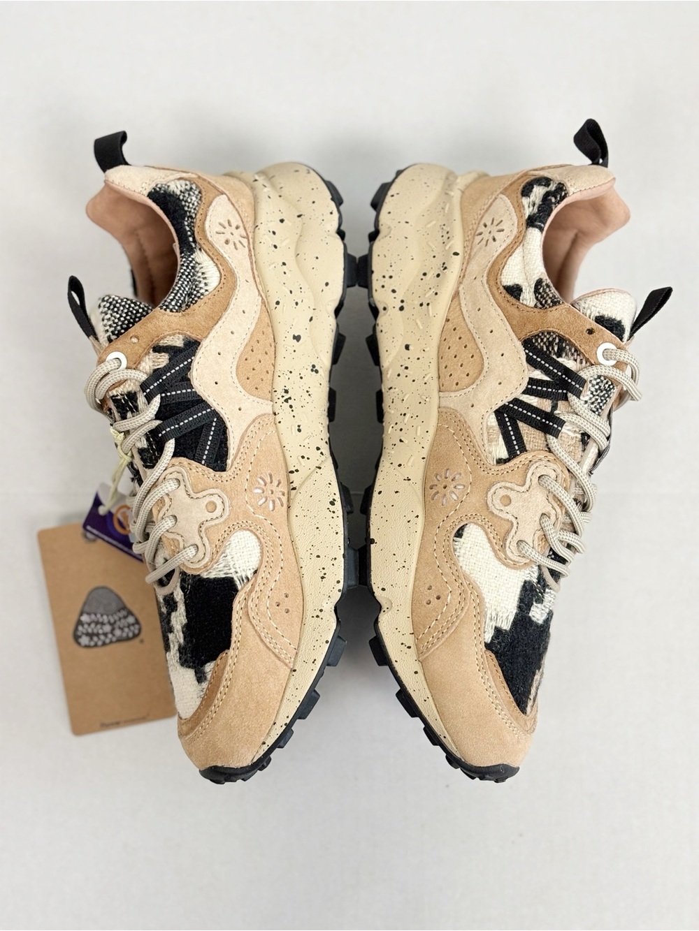 Free People Flower Mountain Yamano 3 Sneakers in Mud Light Brown Size 8.5 - Picture 7 of 11